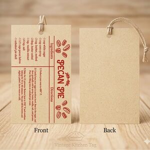 Vintage Kitchen Pecan Pie Recipe Tags